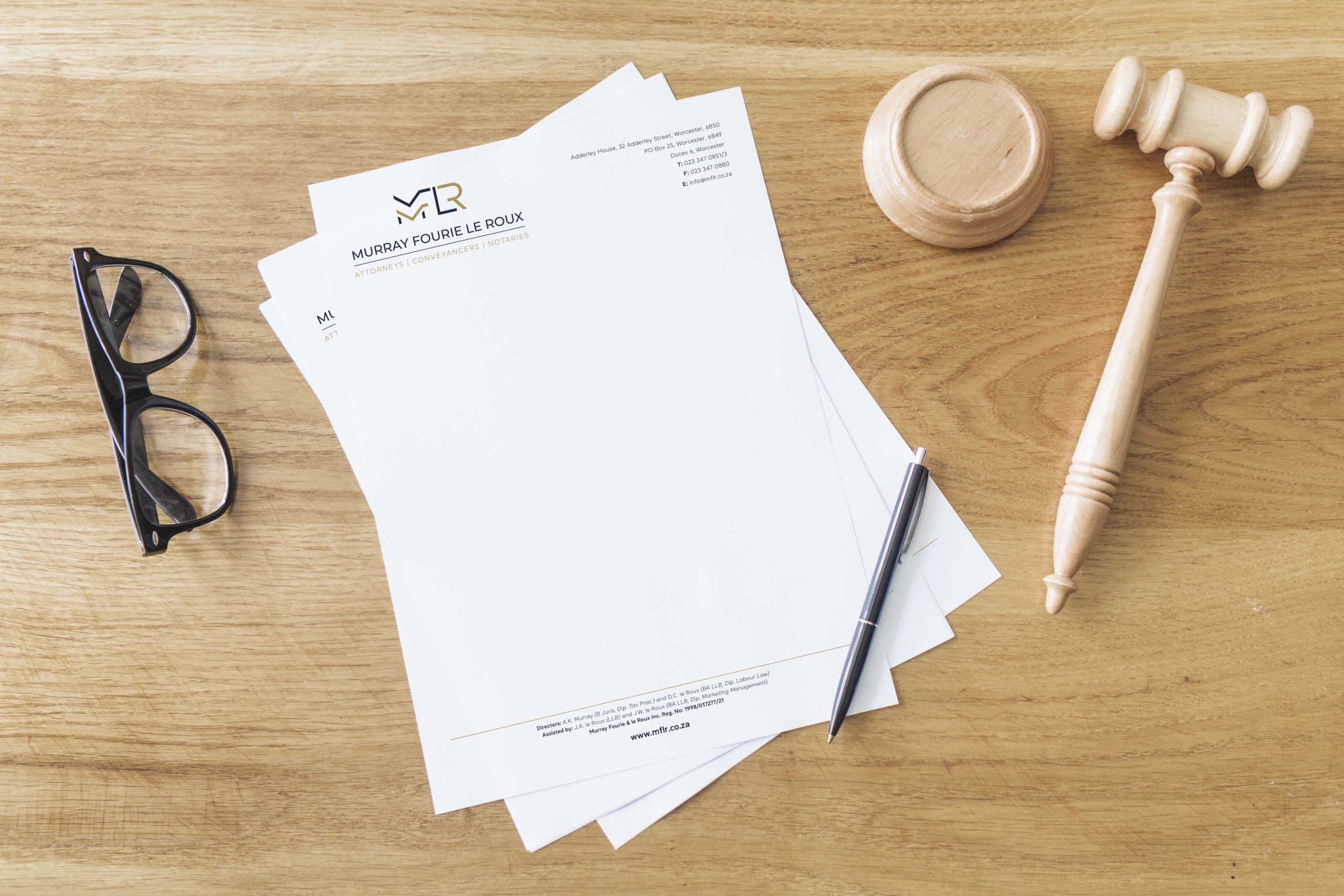 Murray Fourie Le Roux Attorneys Cover Letter