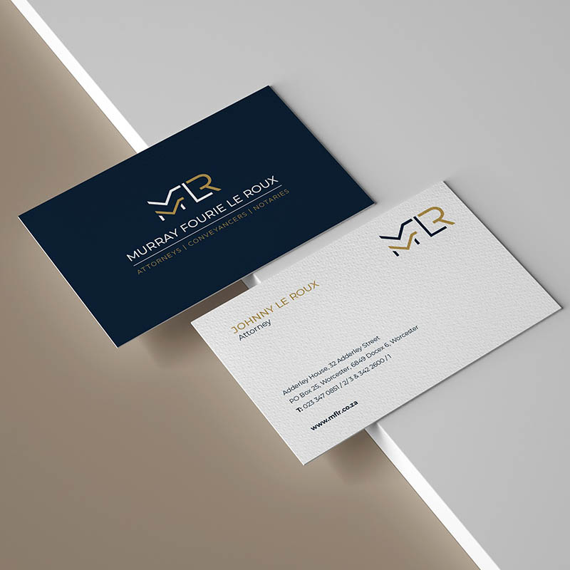 Murray Fourie Le Roux Attorneys Business Cards