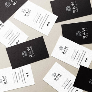RAW Design Furniture Business Cards