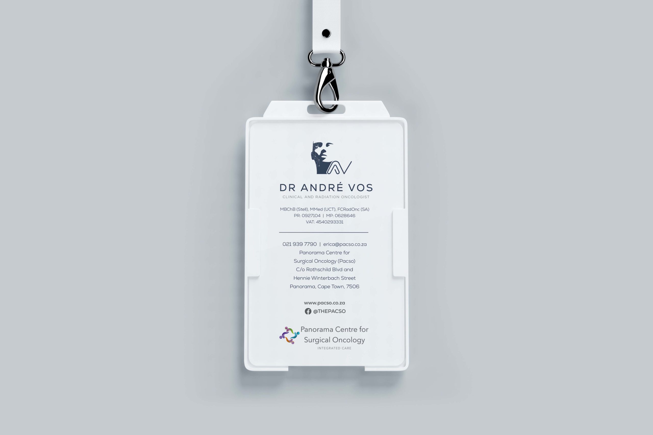 Dr Andre Vos Name Tag